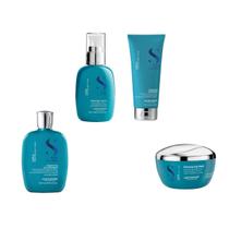 Kit Completo para Cachos Semi Di Lino Curls Alfaparf - 4 Produtos Kit Completo para Cachos Semi Di Lino Curls Alfaparf - 4 Produtos