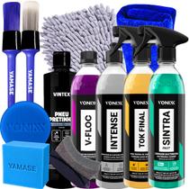 Kit Completo para Estética Automotiva Vonixx Tok Final Sintra Intense Vfloc Pneu Pretinho