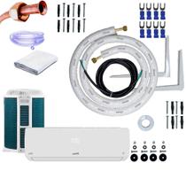 Kit Completo Para Instalação Ar-condicionado Split Philco Hi Wall Eco Inverter 9.000 Btus 2 Metros C/ Suporte