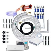 Kit Completo Para Instalação Ar Condicionado Springer Midea Xtreme 9000 Btus 1/4 3/8 2 Metros Com Suporte 450mm
