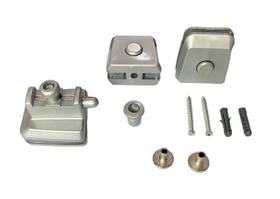 Kit Completo para Janela de Vidro Pivotante Vidro Alvenaria Polímero com Acabamento Eletrostático Kit Completo para Janela de Vidro Pivotante Vidro Alvenaria Polímero com Acabamento Eletrostático