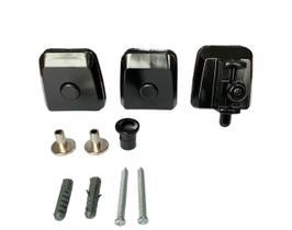 Kit Completo para Janela de Vidro Pivotante Vidro Alvenaria Polímero com Acabamento Eletrostático Kit Completo para Janela de Vidro Pivotante Vidro Alvenaria Polímero com Acabamento Eletrostático