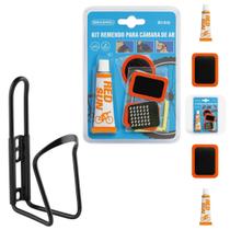 Kit Completo para Manutenção de Bicicleta com Reparo de Pneu e Suporte de Garrafa Esportiva