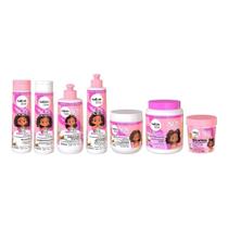 Kit Completo para os Cachos e Crespos dos pequenos com SOS Cachos Kids Hidratação Salon Line