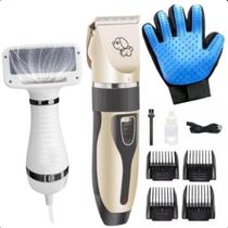 Kit Completo para Pets: Secador 2 em 1 1, Tosa e Luva Azul Kit Completo para Pets: Secador 2 em 1 1, Tosa e Luva Azul