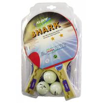 Kit completo para ping pong , tenis de mesa ORIGINAL Klopf 5031 (contendo 2 raquetes, 3 bolinhas, suporte de rede e rede