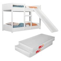 Kit Completo Para Quarto Crianças Incluso Mini Beliche Escorregador Colchões Ortobom Kit Completo Para Quarto Crianças Incluso Mini Beliche Escorregador Colchões Ortobom