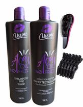 Kit completo para redução de frizz hidratação e nutrição nano tecnologia açai oil no frizz use me
