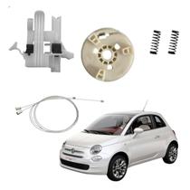 Kit Completo Para Reparo Conserto Máquina de Vidro Elétrica Dianteira Fiat 500 2 Portas Com Arraste LD/LE -