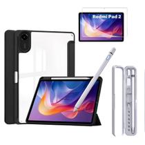 Kit Completo Para Tab Xiaomi Redmi Pad 2 11' Capa + Película + Caneta + Case Caneta Kit Completo Para Tab Xiaomi Redmi Pad 2 11' Capa + Película + Caneta + Case Caneta