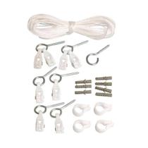 Kit completo para varal com Corda de polietileno branco Secalux