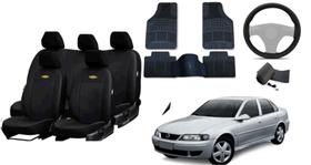 Kit Completo para Vectra 1997-2005: Capa de Couro + Tapetes + Capa de Volante