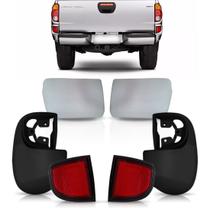 Kit completo parachoque e ponteira l200 triton 2008 a 2016 com refletor