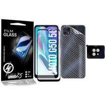 Kit Completo Película Carbono, 3d E Câmera compativel Moto G50 5G XT2149 - Cell In Power25
