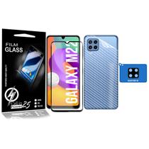 Kit Completo Película Carbono, 3d E Câmera Para compatível Galaxy M22 M225 - Cell In Power25