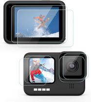 Kit Completo Películas Protetoras Compatível com GoPro Hero 9 Black GoPro Hero 10 Black