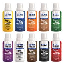 Kit Completo Pigmento Corante Tekbond 10 Cores 50ml Original Kit Completo Pigmento Corante Tekbond 10 Cores 50ml Original