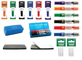 Kit Completo Pincel para Quadro Branco V-Board Master Pilot Kit Completo Pincel para Quadro Branco V-Board Master Pilot