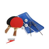 Kit Completo Ping Pong Rede + Raquete + 3 Bolas Speedo Tenis De Mesa