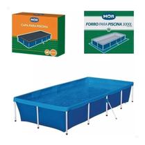 Kit Completo Piscina 3000 Litros Mor Com Capa E Forro Kit Completo Piscina 3000 Litros Mor Com Capa E Forro