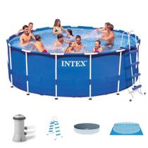 Kit Completo Piscina Intex 16.805 Litros Estrutural Armação Kit Completo Piscina Intex 16.805 Litros Estrutural Armação