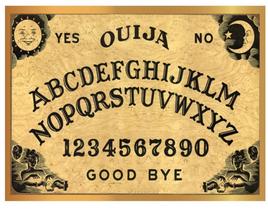 KIt Completo Placa de Comunicação Espiritual tapete Ouija 38x29cm Neoprene 3,0mm emborrachado - loja do taro