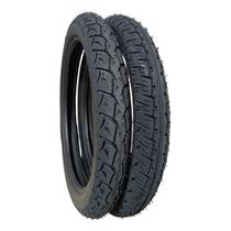 KIT COMPLETO PNEUS MOTO 90 9018 DIANTEIRO 2.75 18 TRASEIRO ALTA DURABILIDADE E PERFORMANCE COMPATÍVEL COM Honda CG 125, Honda CG 150.
