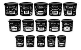 Kit Completo Potes Herméticos Mantimentos Temperos 15 Peças