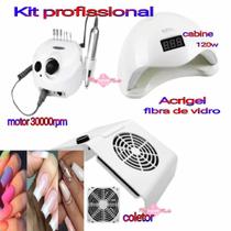 Kit Completo Profissional Cabine Porquinho Motor Coletor Acrigel Fibra Vidro - SUN