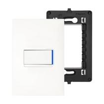 Kit Completo Pulsador Minuteria com LED Placa e Suporte 4x2 Branco PIAL Plus+ Legrand