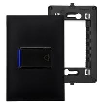 Kit Completo Pulsador Minuteria Com Led Placa E Suporte 4x2 Legrand PIAL Plus+