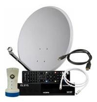 Kit Completo Receptor Digital Full Hd Satmax 5 - Banda C/ku - Elsys