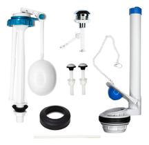 Kit Completo Reparo Simples Entrada e Saída Caixa Acoplada Para o Vaso Mari Louças 1.6gpf 6.0lpf