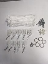 Kit Completo Reparo Varal de Teto ou Parede com 23,5m de corda