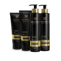 Kit Completo Resgate Bio Extratus (Shampoo/Condicionador 300ml/Finalizador 200g/Máscara 250g)