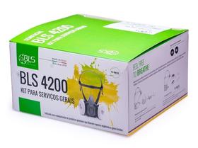 Kit completo respirador para serviços gerais 4200 filtros vo + ga + p2 - bls italy