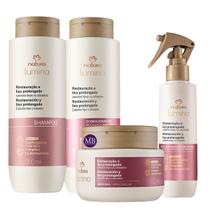 Kit Completo Restauração e Liso Prolongado Lumina Natura