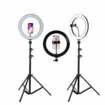 Kit Completo Ring Light C/ Tripé Dimmer Youtuber Selfie Pro Kit Completo Ring Light C/ Tripé Dimmer Youtuber Selfie Pro
