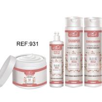Kit Completo Rosa Mosqueta - Terapia Capilar Altamente Hidratante - Belkit