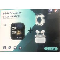 Kit Completo S2000Promax Smartwatch 7 em 3 com Pulseiras Coloridas e Carregador Kit Completo S2000Promax Smartwatch 7 em 3 com Pulseiras Coloridas e Carregador