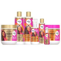 Kit Completo Salon Line SOS Cachos De Repente Pronta 7 Unidades