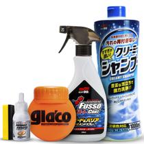 Kit Completo Shampoo Creamy 1L + Cera Fusso Light 200g + Big Glaco 120ml + Nano Hard 8ml Soft99 Kit Completo Shampoo Creamy 1L + Cera Fusso Light 200g + Big Glaco 120ml + Nano Hard 8ml Soft99