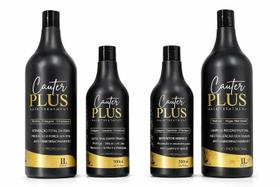 Kit Completo Shampoo Finalizador Reconstrutor Reparador Cauter Plus Uso Profissional