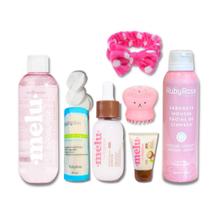 Kit Completo Skincare Cuidados Faciais Melu Hidrata Refrescante Pele