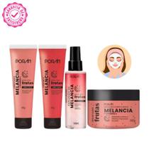 Kit completo Skincare Melancia de cuidados com a pele da Porán Kit completo Skincare Melancia de cuidados com a pele da Porán