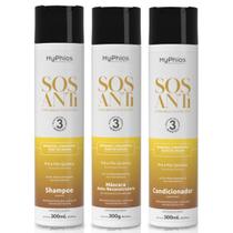 Kit Completo Sos Antiemborrachame Reconstrução Myphios 300g Kit Completo Sos Antiemborrachame Reconstrução Myphios 300g