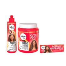 Kit completo SOS Cachos Recarga de Queratina