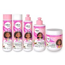 Kit Completo Sos Kids Hidratação Definição Cachos Salon Line