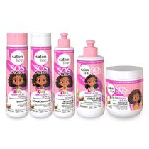 Kit Completo Sos Kids Hidratação Definição Cachos Salon Line Kit Completo Sos Kids Hidratação Definição Cachos Salon Line