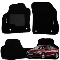 Kit Completo Tapetes Automotivos Específico Fiesta 2001 a 2012 com 03 Peças Preto